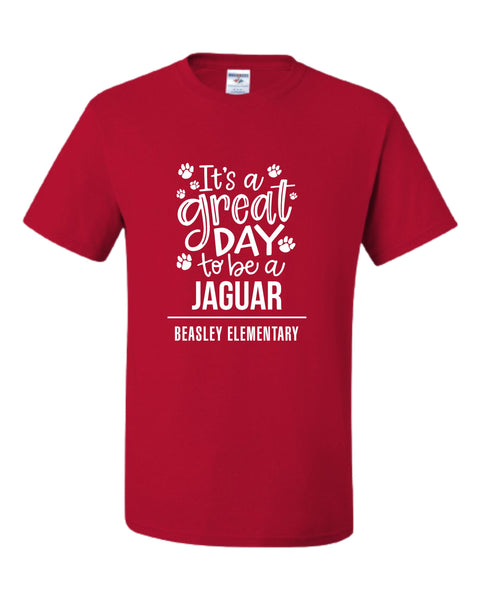 Beasley Elementary It's a Great day to be a Jaguar T-shirt