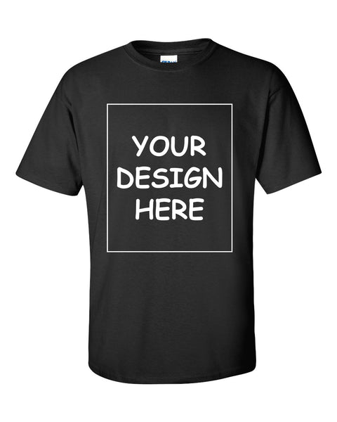 Custom Black Single Sided T-Shirt