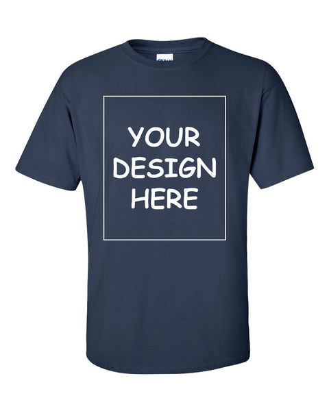 Custom Navy Single Sided T-Shirt