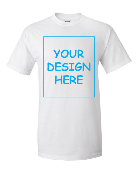 Custom White Single Sided T-Shirt
