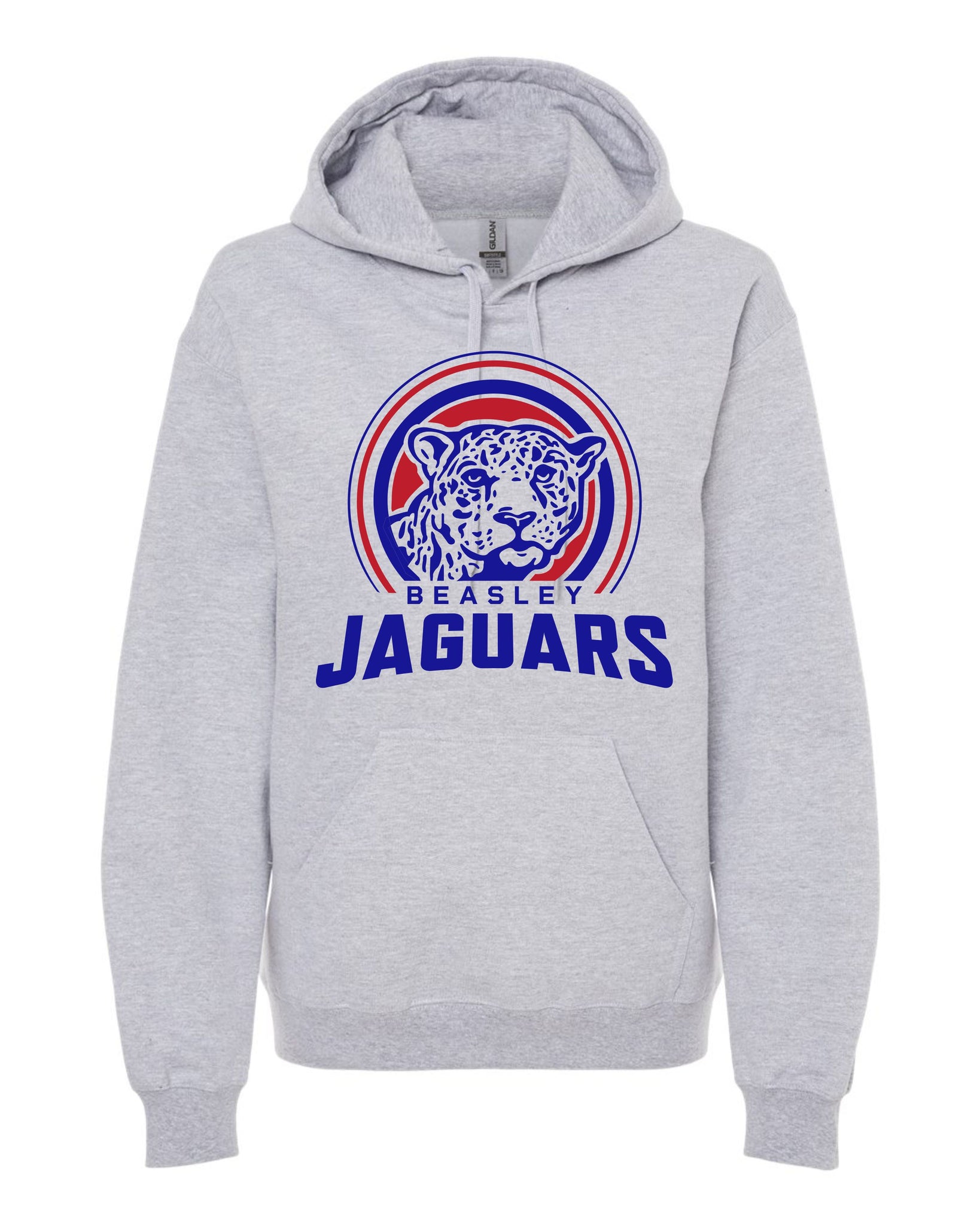 Beasley Elementary Hooded Sweatshirt Grey Gildan Soft Style Midweight