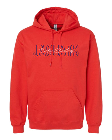Beasley Elementary Hooded Sweatshirt Red Gildan Soft Style Midweight