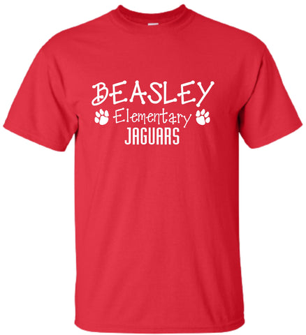 Beasley Elementary Red Gildan Soft Style T-shirt