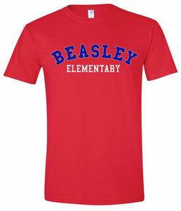 Beasley Elementary Red Gildan Soft Style