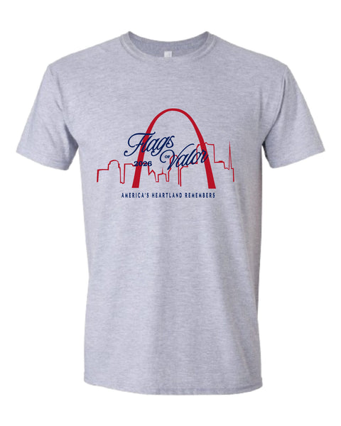 Flags of Valor 2026 short sleeve t-shirt Arch