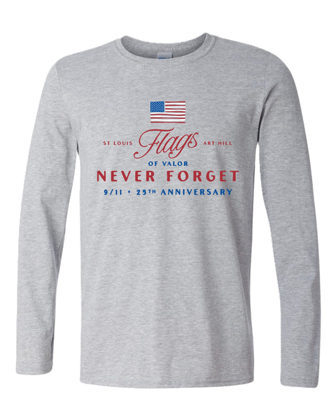 Flags of Valor 2026 Long sleeve t-shirt white or sport grey