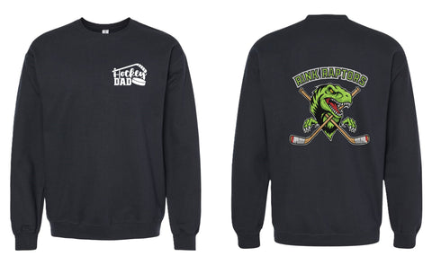 Raptors sweatshirt Hockey Dad two sides printed