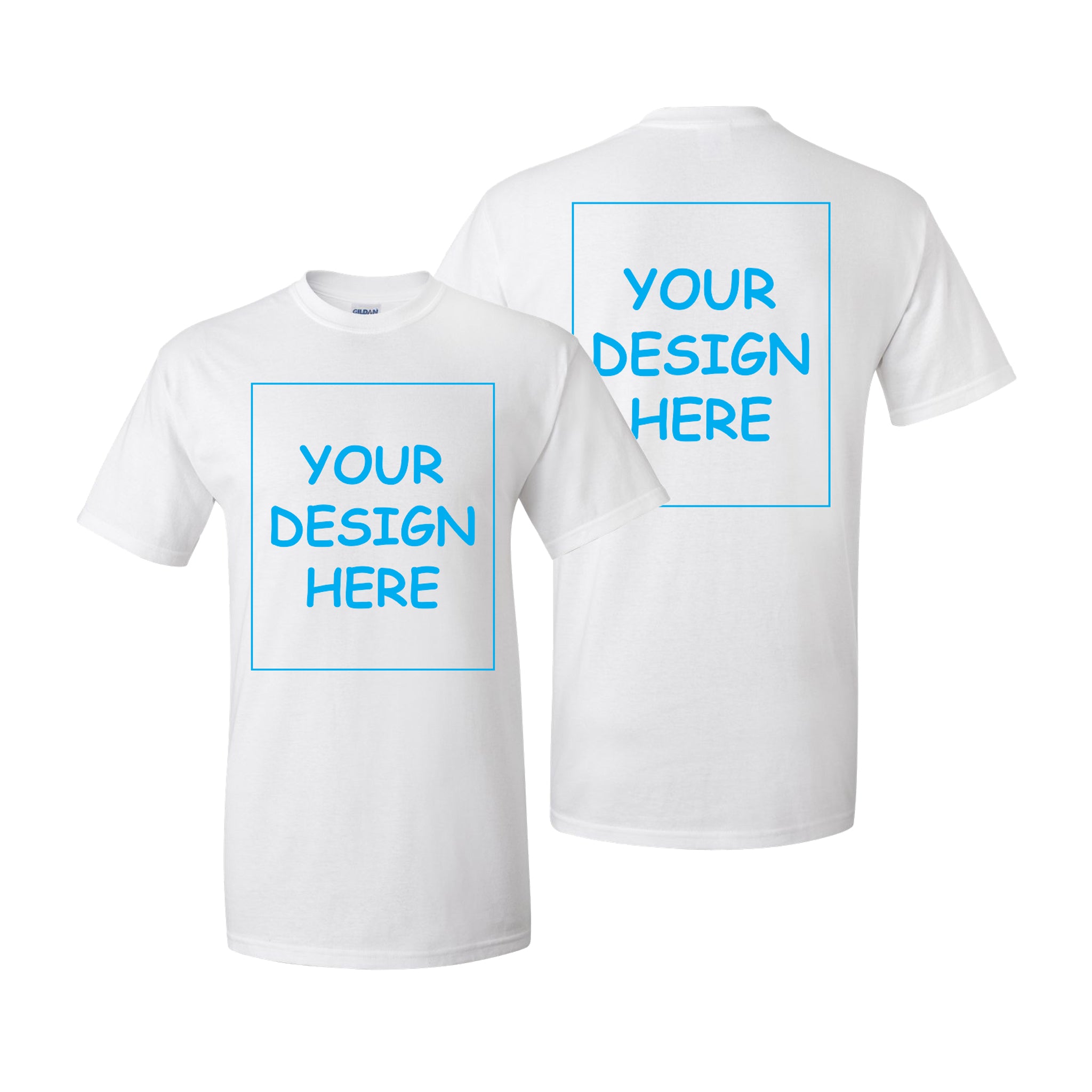 Custom T-Shirt Short Sleeve Single Two Side Print